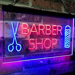 Barber Signs indoor lighted barbershop custom signage 300x300