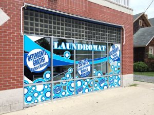 Vinyl Banner Sign Laundromat Free Driving Business Laundromat Marketing Advertising Blue Multiple Sizes Available 32inx80in 6 Grommets Set of 2